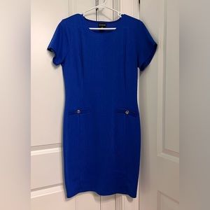 Royal Blue dress with pocket detail